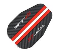 ASEUOG 2 Pezzi Fibra di Carbonio Copripioggia per Specchietto Retrovisore Auto per Ford ST Line Focus Fiesta Mondeo Explorer Puma Mustang Kuga Fusion Escape Edge Explorer Accessori Auto,A