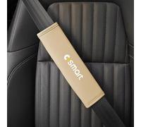 ASEUOG 2 Pezzi Pelle Imbottiture Cinture di Sicurezza per Smart 451 Brabus Smart 453 fortwo forfour Accessori Interni Auto,A