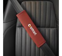 ASEUOG 2 Pezzi Pelle Imbottiture Cinture di Sicurezza per Smart 451 Brabus Smart 453 fortwo forfour Accessori Interni Auto,D