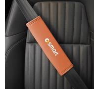 ASEUOG 2 Pezzi Pelle Imbottiture Cinture di Sicurezza per Smart 451 Brabus Smart 453 fortwo forfour Accessori Interni Auto,C