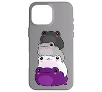 Asexual Flag Color Frog Subtle Queer Pride LGBTQ Aesthetic Custodia per iPhone 16 Pro Max