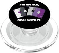 Asexual I'm an Ace, Deal with It Asexual Pride PopSockets PopGrip per MagSafe