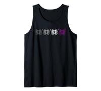 Asexual Pride Farfalle Allineate nei Colori della Bandiera Canotta