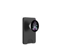 Asexual Pride Simpatico gatto nero su teschi Kawaii Goth Estetica PopSockets PopWallet per MagSafe