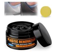Asfacuputure Rinnova Plastiche Auto 80g, Rimuove Graffi Plastica, Ravvina Nero Plastiche Auto Esterni e Interni, Presenta Aspetto Uniforme