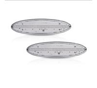 ASFDSG Indicatore di Direzione 2 Pezzi Per Chevy Per Corvette Per C5 1997-2004 Coupe Z06 LED Luce Posizione Laterale Luci Posteriori Segnalazione Rosse Indicatore Laterale(Clear Lens Red)