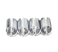 ASFDSG Maniglia interna Terminale Di Scarico Acciaio Inossidabile Auto Sostituzioni Marmitta Scarico Per BMW G80 G81 G82 G83 G87 M2 M3 M4 Maniglia interna portiera(Silver 4 Pcs)