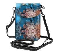 ASFgda Borsa a tracolla da donna con divertente delfino che guarda te stampata piccola borsa a tracolla con slot per carte di credito portafoglio mobile