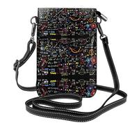 ASFgda Borsa a tracolla da donna con stampa formula matematica piccola con slot per carte di credito portafoglio mobile
