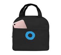 ASFgda Borsa portapranzo con stampa malocchio, per donne e uomini, resistente all'acqua, riutilizzabile, per lavoro/ufficio/viaggio/picnic