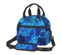 ASFgda Borsa termica per il pranzo con catena DNA, per uomini e donne, a prova di perdite, borsa termica per il pranzo, impermeabile, riutilizzabile