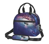 ASFgda Borsa termica per il pranzo con stampa astratta dell'universo per uomini e donne, borsa termica per il pranzo a prova di perdite, borsa per il pranzo riutilizzabile impermeabile