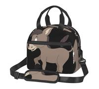 ASFgda Borsa termica per il pranzo con stampa di asini, per uomini e donne, a prova di perdite, borsa termica per il pranzo, impermeabile, riutilizzabile