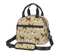 ASFgda Borsa termica per il pranzo con stampa di cani Beagle, unisex, a prova di perdite, impermeabile, riutilizzabile