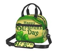 ASFgda Borsa termica per il pranzo con stampa Happy St. Patrick's Day, per uomini e donne, a prova di perdite, borsa termica per il pranzo, impermeabile, riutilizzabile