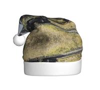 ASFgda Cappello di Babbo Natale a vapore Locomotiva Treno Stampa Cappelli per Adulti, Natale Vacanze Unisex Classico Cappello di Natale per Capodanno