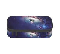 ASFgda Grande capacità durevole astratto universo stampato matita caso, borsa cosmetica portatile, cancelleria ufficio Storage Bag.