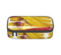 ASFgda Grande capacità durevole bandiera della Spagna stampato matita caso, borsa cosmetica portatile, cancelleria ufficio Storage Bag.