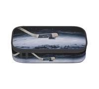 ASFgda Grande capacità durevole bastone da hockey stampato matita caso, borsa cosmetica portatile, cancelleria ufficio Storage Bag.