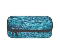 ASFgda Grande capacità durevole bella superficie del mare stampato cassa della matita, borsa cosmetica portatile, borsa di immagazzinaggio della cancelleria dell'ufficio.