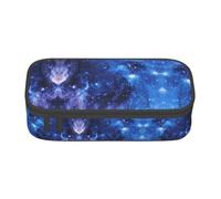 ASFgda Grande capacità durevole blu galassia stampata cassa della matita, borsa cosmetica portatile, borsa di immagazzinaggio della cancelleria dell'ufficio.