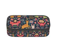 ASFgda Grande capacità durevole gufo coniglio uccello volpe stampato matita caso, borsa cosmetica portatile, cancelleria ufficio Storage Bag.