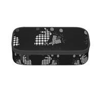 ASFgda Grande capacità durevole Happy Easter stampato Pencil Case, borsa cosmetica portatile, cancelleria ufficio Storage Bag.