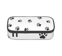 ASFgda Grande capacità durevole orso zampa stampato matita caso, borsa cosmetica portatile, cancelleria ufficio Storage Bag.