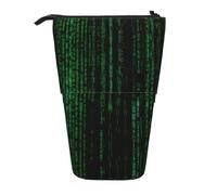 ASFgda Simpatico astuccio portapenne telescopico con stampa dell'era hacker in piedi, per scuola e ufficio