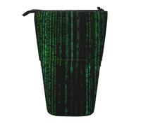 ASFgda Standing Hacker Era Stampa Pencil Case, Telescopico Pen Pouch,Portamatite Portatile,Borsa cosmetica di stoccaggio