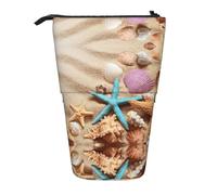 ASFgda Standing Shells On The Beach stampa matita caso,telescopico penna sacchetto,Portamatite portatile,Storage Cosmetic Bag