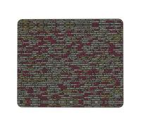 ASFgda Tappetino per mouse con programmazione programmatore con bordo cucito, comodo tappetino per mouse con base in gomma antiscivolo per computer/caffè/casa/ufficio