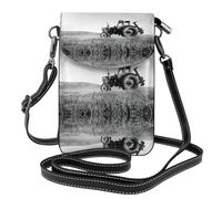 ASFgda Trattore agricoltura Tranquil stampato piccolo Messenger Bag con slot per carte di credito portafoglio mobile