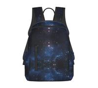 ASFgda Zaino casual con stampa di cielo stellato spaziale galassia, per uomini e donne, resistente, leggero, zaino da viaggio, spallacci ergonomici