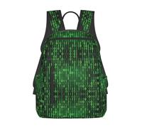 ASFgda Zaino casual con stampa Hacker Era per uomini e donne, resistente, leggero, zaino da viaggio, spallacci ergonomici