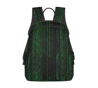 ASFgda Zaino casual con stampa Hacker Era per uomini e donne, resistente, leggero, zaino da viaggio, spallacci ergonomici