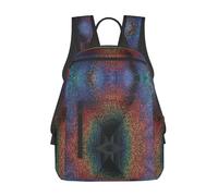 ASFgda Zaino casual olografico con stampa di sogni per uomini e donne, resistente, leggero, zaino da viaggio, spallacci ergonomici