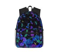ASFgda Zaino classico da viaggio con libellula blu, zaino per scuola universitaria, zaino casual impermeabile per università, viaggi, lavoro