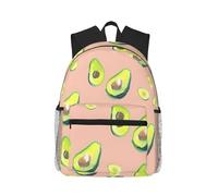 ASFgda Zaino classico da viaggio con molte immagini di avocado, zaino per scuola universitaria, zaino casual impermeabile per college/viaggio/lavoro