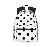 ASFgda Zaino classico da viaggio con stampa a pois, zaino per scuola universitaria, zaino casual impermeabile per università, viaggi, lavoro