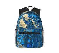 ASFgda Zaino classico da viaggio con stampa astratta in marmo e pietra, zaino per scuola universitaria, zaino casual impermeabile per università, viaggi, lavoro