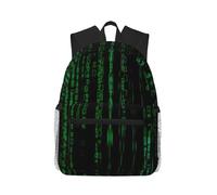 ASFgda Zaino classico da viaggio con stampa dell'era degli hacker, zaino per la scuola universitaria, zaino casual impermeabile per college/viaggio/lavoro