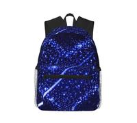 ASFgda Zaino classico da viaggio con stampa di stelle cadenti e cuore, zaino per scuola universitaria, zaino casual impermeabile per università, viaggi, lavoro