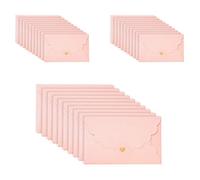 ASFINS 30 mini buste fatte a mano con chiusura a forma di cuore per regali di Natale, matrimoni, feste di compleanno, 17,4 x 11 cm (M)