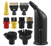 Asfrode Accessori per pulitore a vapore Kärcher 10 pezzi di ricambio per pulitore a vapore Include grande spazzola rotonda spazzola per fughe ugello per Kärcher SC1 SC2 SC3 SC4 SC5 CTK10 CTK20