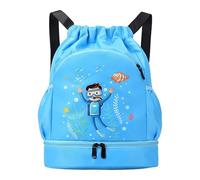Asfrode Borsa da nuoto per bambini, impermeabile, con coulisse, borsa da ginnastica per bambini, borsa da ginnastica sportiva, borsa da palestra, per il nuoto, la spiaggia