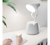 Asfrode Lampada da scrivania per bambini a LED dimmerabile, 24 livelli di luminosità, 3 livelli di luminosità, ricaricabile tramite USB, interruttore tattile per lettura, studio