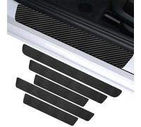 ASFSFF 5 PCS Battitacco Auto AntiGraffio Pellicola per Honda HR-V III/3 | ab Bj.2021,Car Adesivi Soglia Fibra Carbonio,Adatto per Soglie e Bordi delle Portiere