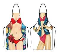 Asgens Grembiule da Barbecue Divertente per Uomo Cucina Cuoco Cucinando Barbecue Grembiuli Natale Regalo di Compleanno per Marito Moglie, Papà, Mamma Amici