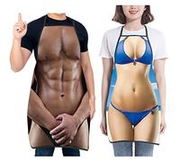 Asgens Grembiule da Barbecue Divertente per Uomo, Cucina Cuoco Cucinando Barbecue Grembiuli Natale Regalo di Compleanno per Marito Moglie, Papà, Mamma, Amici